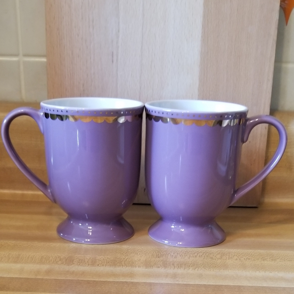 Republic of Tea Purple Mugs